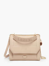 Handtas M Ninon Leder Lancel Beige ninon A09222