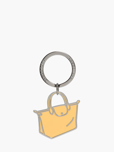 Longchamp Metal Sleutelhanger Wit