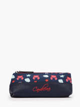 Pennenzak 1 Compartiment Cameleon Blauw retro PBRETROU