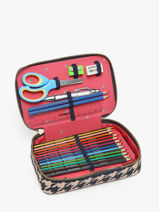 Gevulde Pennenzak 1 Compartiment Jeune premier Blauw daydream girls G-vue-porte