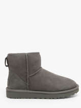 Classic Mini Ii Laarzen Uit Leder Ugg Grijs women 1016222