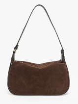 Schoudertas /cross Body Velvet Caviar Leder Milano Bruin velvet caviar VC24113