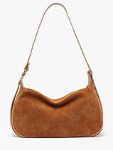 Schoudertas /cross Body Velvet Caviar Leder Milano Bruin velvet caviar VC24113