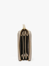 Portemonnee Leder Nat et nin Beige vintage PIA-vue-porte