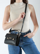 Cross Body Tas Eco Aldith Guess Zwart eco aldith VG964178-vue-porte