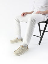 Mocassins Wally Jute Hey dude Blauw men 43085-vue-porte