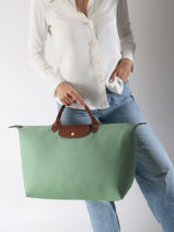 Longchamp Le pliage original Reistassen Groen-vue-porte