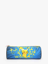 Pennenzak 1 Compartiment Pokemon Blauw pikachu eclair 25IK207P