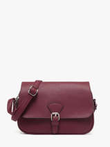 Cross Body Tas Grained Miniprix Rood grained F3601
