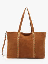 Schoudertas Velvet Leder Milano Bruin velvet VE24113