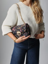 Cross Body Tas Moon Katoen Vanessa bruno Zwart moon 4V40533-vue-porte