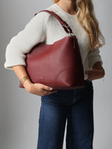 Schoudertas Tango Bis Leder Nathan baume Rood nathan 52-vue-porte