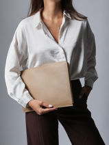 Longchamp Le foulonn Papierhouder Bruin-vue-porte