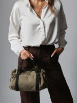 Cross Body Tas Canvas Katoen Gerard darel Groen canvas DCS67450-vue-porte