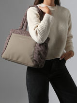 Handtas Leo Kapten and son Bruin leo L-vue-porte