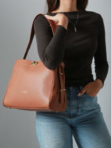 Schoudertas Mademoiselle Romy Leder Lancaster Beige mademoiselle romy 106-vue-porte