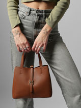 Handtas Grained Miniprix Bruin grained DQ8708-vue-porte