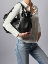 Schoudertas Studio Leder Gerard darel Zwart studio DCSA2457-vue-porte