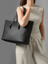 Schoudertas Cavalier Leder Etrier Zwart cavalier ECLR127M-vue-porte