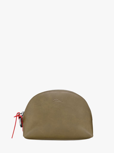 Longchamp Longchamp pocket bicolore Clutch Bruin