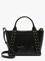 Handtas K/ville Studs Leder Karl lagerfeld Zwart k ville B1W30262