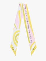 Zijden Lint Sunrise 82x5,5cm Lancel Veelkleurig charms A14134