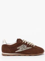 Sneakers Cassie Uit Leder Semerdjian Bruin women CASSI475