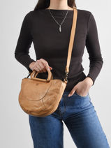 Cross Body Tas Heritage Leder Biba Geel heritage MIB1L-vue-porte