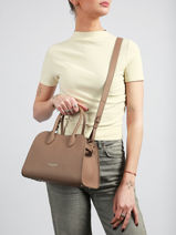 Handtas Donna Hopper Leder Lancaster Bruin donna hopper 120-vue-porte