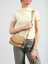 Cross Body Tas Vintage Leder Mila louise Beige vintage 23673C1-vue-porte