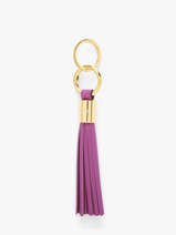 Sleutelhanger Premier Flirt Leder Lancel Violet charms A12922