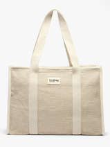 Schoudertas Tressage Katoen Hindbag Beige tressage TS
