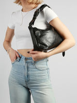 Schoudertas Eclipse Leder Paul marius Zwart eclipse ELLIBECL-vue-porte