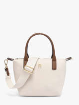 Cross Body Tas Popette Nylon Tommy hilfiger Wit popette AW17709