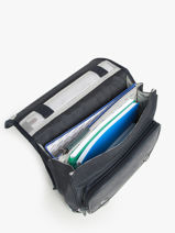 Rugzak 2 Compartimenten Cameleon Blauw vintage urban PBVBSD39-vue-porte