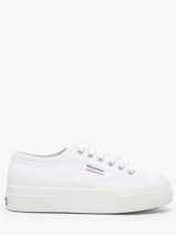 Sneakers Met Platformzool Superga Wit women 1384W901