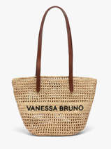 Schoudertas Cabas Raphia Raphia Vanessa bruno Beige cabas raphia 60V40818