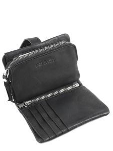 Portefeuille Leder Nat et nin Roze vintage JOYCE-vue-porte