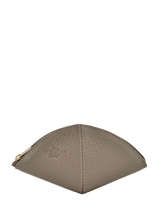 Portemonnee Leder Yves renard Grijs foulonne 29367