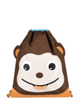 Sportzak Small Friends Affenzahn Bruin gymbag GYM1