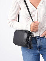 Cross Body Tas Caviar Leder Milano Bruin caviar CA2006N-vue-porte