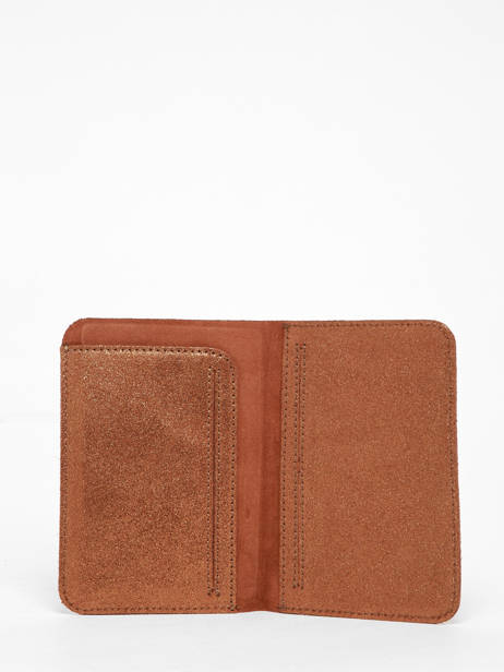 Paspoorthouder Vintage Leder Mila louise Bruin vintage 3364X ander zicht 1