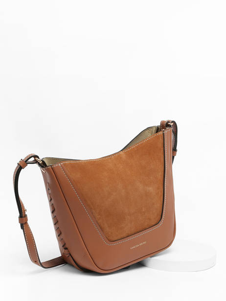 Cross Body Tas Lou Leder Vanessa bruno Bruin lou 88V40905 ander zicht 2