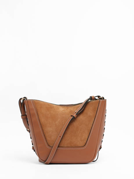 Cross Body Tas Lou Leder Vanessa bruno Bruin lou 88V40905 ander zicht 4