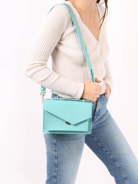 Cross Body Tas Zoe Leder Lancaster Blauw zoe 11 ander zicht 1