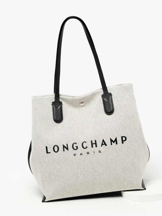 Longchamp Essential toile Schoudertas Wit