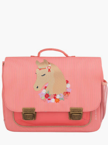 Boekentas Classic Midi 2 Compartimenten Jeune premier Roze classics C