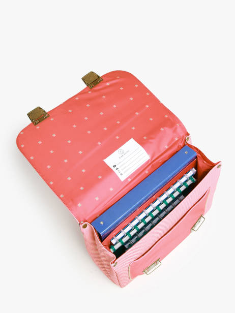 Boekentas Classic Midi 2 Compartimenten Jeune premier Roze classics C ander zicht 3