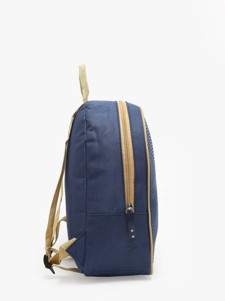 Rugzak 1 Compartiment Federat. france football Blauw fff 23DX201S ander zicht 2