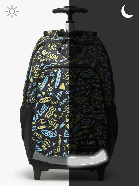 Rugzak Op Wieltjes 2 Compartimenten Rip curl Zwart bts 137MBA ander zicht 5